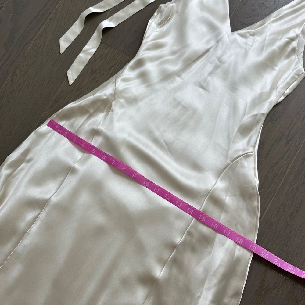 Reformation Cream Satin Maxi Dress - Picture 12 of 14